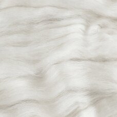 Alpaca wool tops 50g. ± 2,5g. Color - natural white.