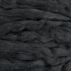 Alpaca wool tops 50g. ± 2,5g. Color - natural gray. (Kopija)