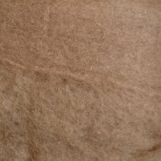 CAMEL carded wool,  50g. ± 2,5g. Color - natural BROWN