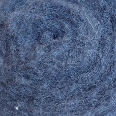 Tyrolian carded wool. Color - gray blue, 31 - 34 mik.