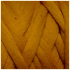 Wool tops 50g. ± 2,5g. Color -dark beige, 26 - 31 mik.