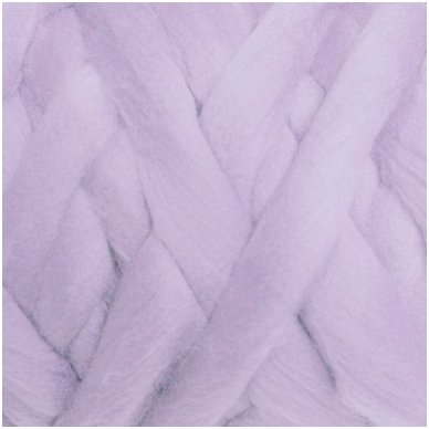 Wool tops 50g. ± 2,5g. Color - lilac, 26 - 31 mik.