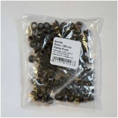 Bushings 4 mm., 100 pieces,pack.