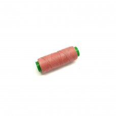 Waxed thread. Color - raspberry red. In pack for 100 meters.