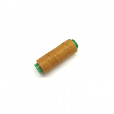 Waxed thread. Color - cinnamon. In pack for 100 meters.