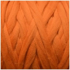 Merino wool space tops  50g. ± 2,5g. Color - orange, 20,1 - 23 mic.