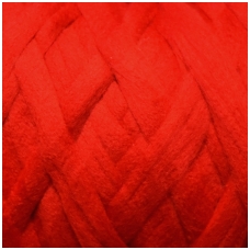 Merino wool space tops   50g. ± 2,5g. Color - red, 20,1 - 23 mic.