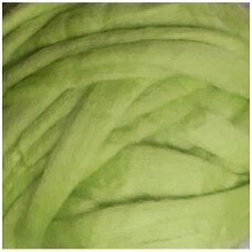 Merino wool space tops 50g. ± 2,5g. Color - salad dish, 20,1 - 23 mic.