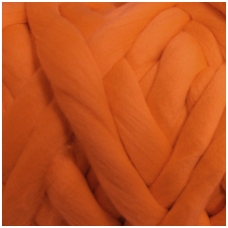 Super fine wool tops 50g. ± 2,5g. Color - orange, 15,6 - 18,5 mik.
