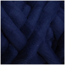 Medium Merino wool tops 50g. ± 2,5g. Color - dark blue , 20.1 - 23 mik.