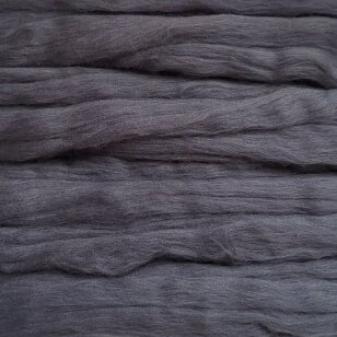 Fine wool tops 50g. ± 2,5g. Color -dark gray 18,6 - 20 mik.