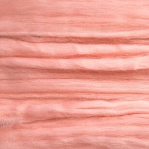 Fine wool tops 50g. ± 2,5g. Color -light pink 18,6 - 20 mik.
