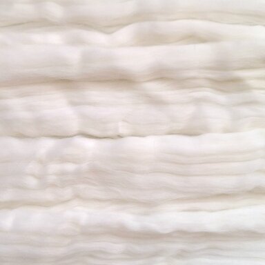 Fine wool tops 50g. ± 2,5g. Color - snow. 18,6 - 20 mik.
