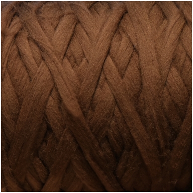 Merino wool space tops 50g. ± 2,5g. Color - brown, 20,1 - 23 mic.