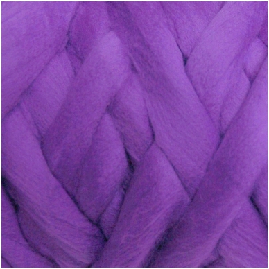 Super fine wool tops 50g. ± 2,5g. Color - lilac, 15,6 - 18,5 mik.