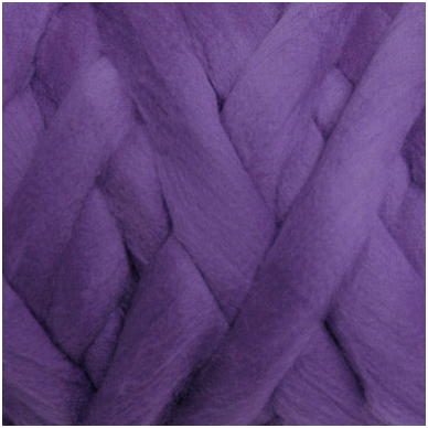 Super fine wool tops 50g. ± 2,5g. Color - gray purple, 15,6 - 18,5 mik.