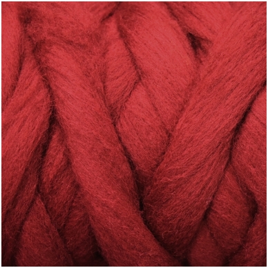 Medium Merino wool tops 50g. ± 2,5g. Color - bordeaux, 20.1 - 23 mik.