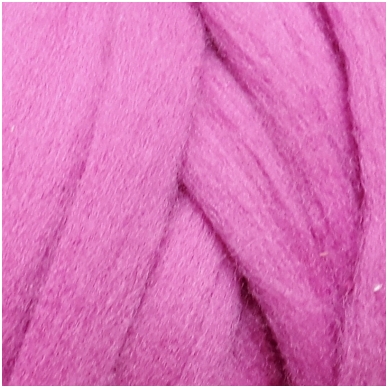 Medium Merino wool tops 50g. ± 2,5g. Color - heather violet , 20.1 - 23 mik.