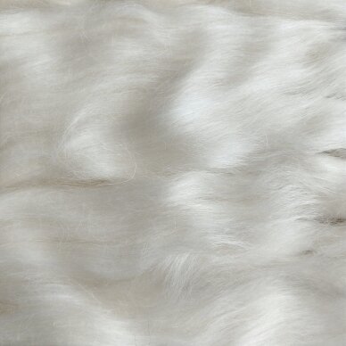 Medium Merino wool with silk tops 50g. ± 2,5g. Color - blue melange, 20.1 - 23 mic. (Kopija)
