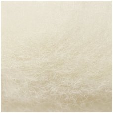 New Zealand carded wool 50g. ± 2,5g. Color - cream, 27 - 32 mik.