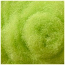 New Zealand carded wool 50g. ± 2,5g. Color - salad dish, 27 - 32 mik.