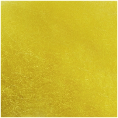 New Zealand carded wool 50g. ± 2,5g. Color - lemon, 27 - 32 mik.
