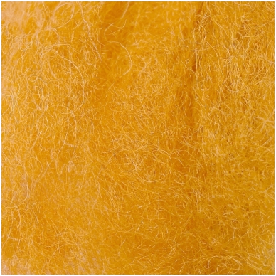 New Zealand carded wool 50g. ± 2,5g. Color - yellow egg, 27 - 32 mik.