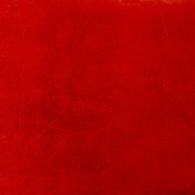 New Zealand carded wool 50g. ± 2,5g. Color - red, 27 - 32 mik. (Kopija) (Kopija)