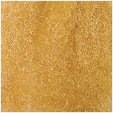 New Zealand carded wool 50g. ± 2,5g. Color - sand, 27 - 32 mik.