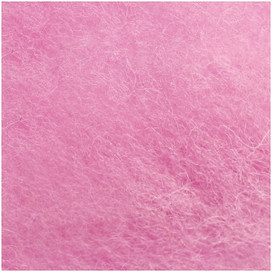 New Zealand carded wool 50g. ± 2,5g. Color - light pink, 27 - 32 mik.