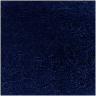 New Zealand carded wool 50g. ± 2,5g. Color - dark blue, 27 - 32 mik.