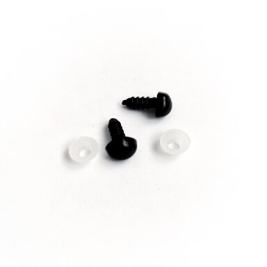 Nosytė žaisliukui 14x8 mm. Spalva - juoda.