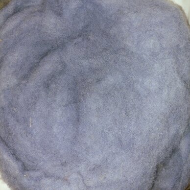New Zealand carded wool 50g. ± 2,5g. Color -light blue, 27 - 32 mik.