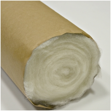 New Zealand carded wool 50g. ± 2,5g. Color - white, 27 - 32 mik.