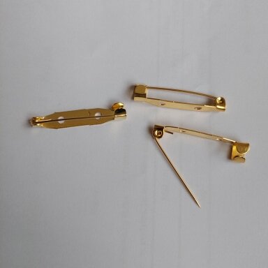 Pagrindas segei aukso spalvos 30*6 mm.