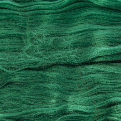Akrilo gijų pluoštas veltų gaminių dekoravimui. Spalva - signalinė žalia. Pakuotėje 10 gramų.