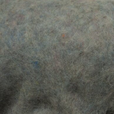 Scandinavian carded wool. Color - blue melange, 27 - 32 mik.