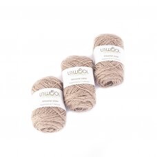 Wool yarn ball 100g. ± 5g. Color -  light gray. 100% wool.