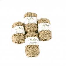 Wool yarn balls 10 balls of 100g. ± 5g. Color - sand. 100% wool.