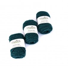 Wool yarn balls 10 balls of 100g. ± 5g. Color - sea wave blue. 100% wool.
