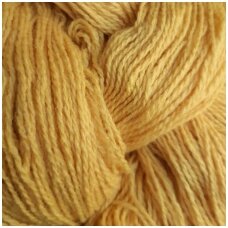Wool yarn hank 150g. ± 5g. Color - yellow egg. 100% wool.