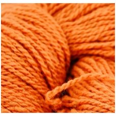 Wool yarn hank 150g. ± 5g. Color - orange. 100% wool.