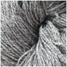 Wool yarn hank 150g. ± 5g. Color - gray melange. 100% wool.