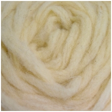 Wool rovings  150g. ± 5g. Color - creamy. 100% wool.