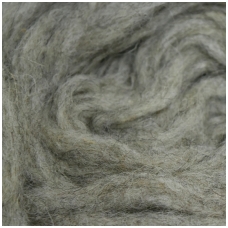 Wool rovings  150g. ± 5g. Color -grey melange. 100% wool.