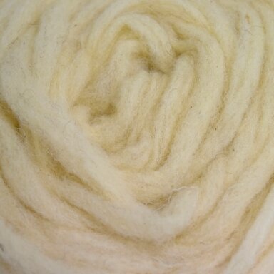 Wool rovings  150g. ± 5g. Color - creamy. 100% wool.