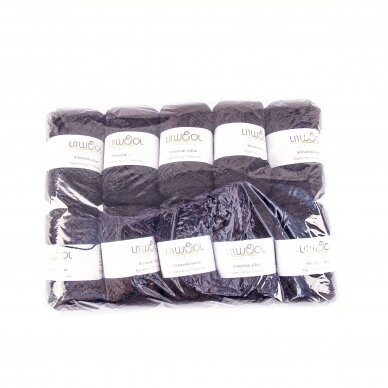 Wool yarn balls 10 balls of 100g. ± 5g Color - gray violet. 100% wool.