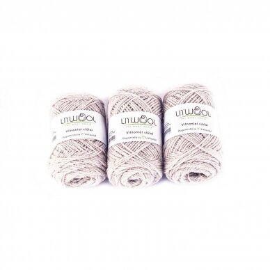 Wool yarn balls 10 balls of 100g. ± 5g. Color- light gray
