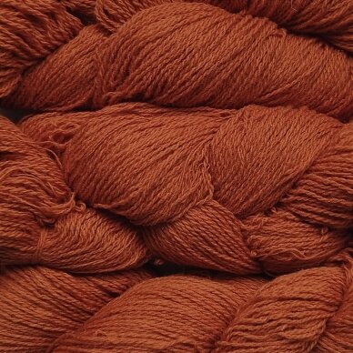 Wool yarn hank 150g. ± 5g. Color - cinnamon. 100% wool.