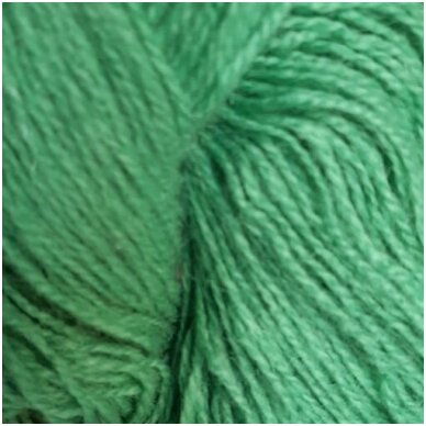 Wool yarn hank 150g. ± 5g. Color - apple green. 100% wool.